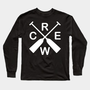 Paddles crossed - Crew love Team Squad Rowing Paddling Long Sleeve T-Shirt